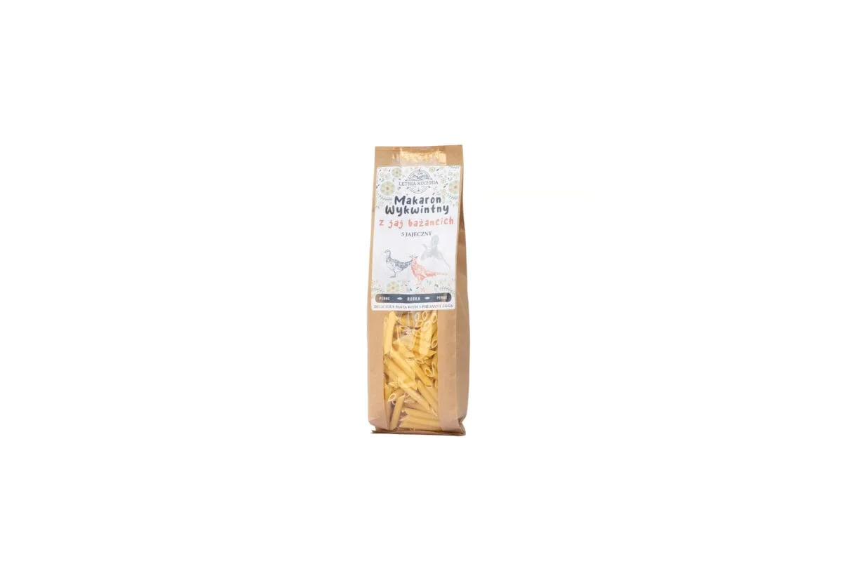 Makaron wykwintny z jaj bażancich Rurka Penne bokiem