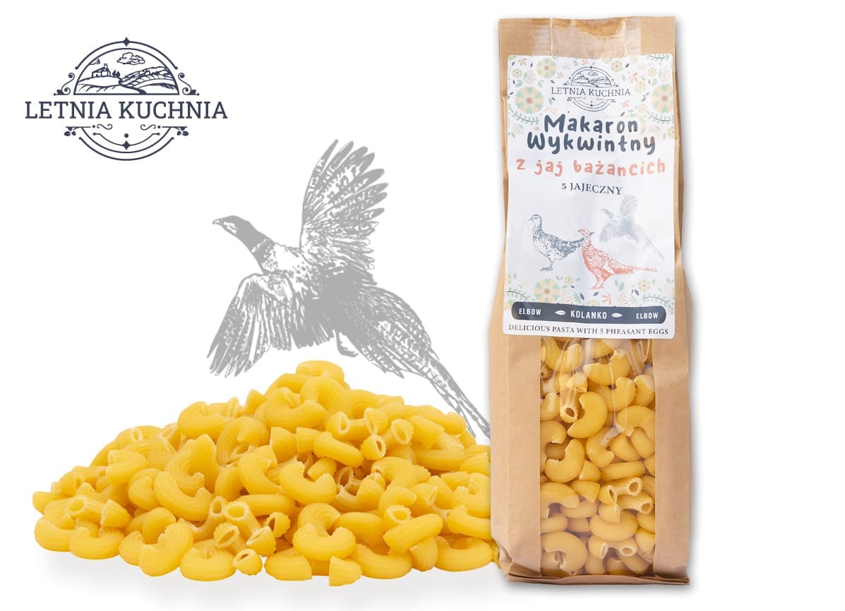Makaron kolanko z bażantem