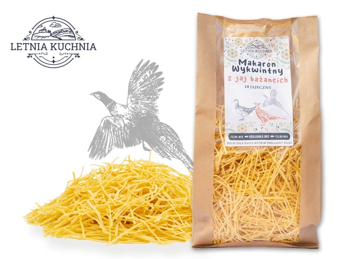 Makaron Krajanka z bażantem
